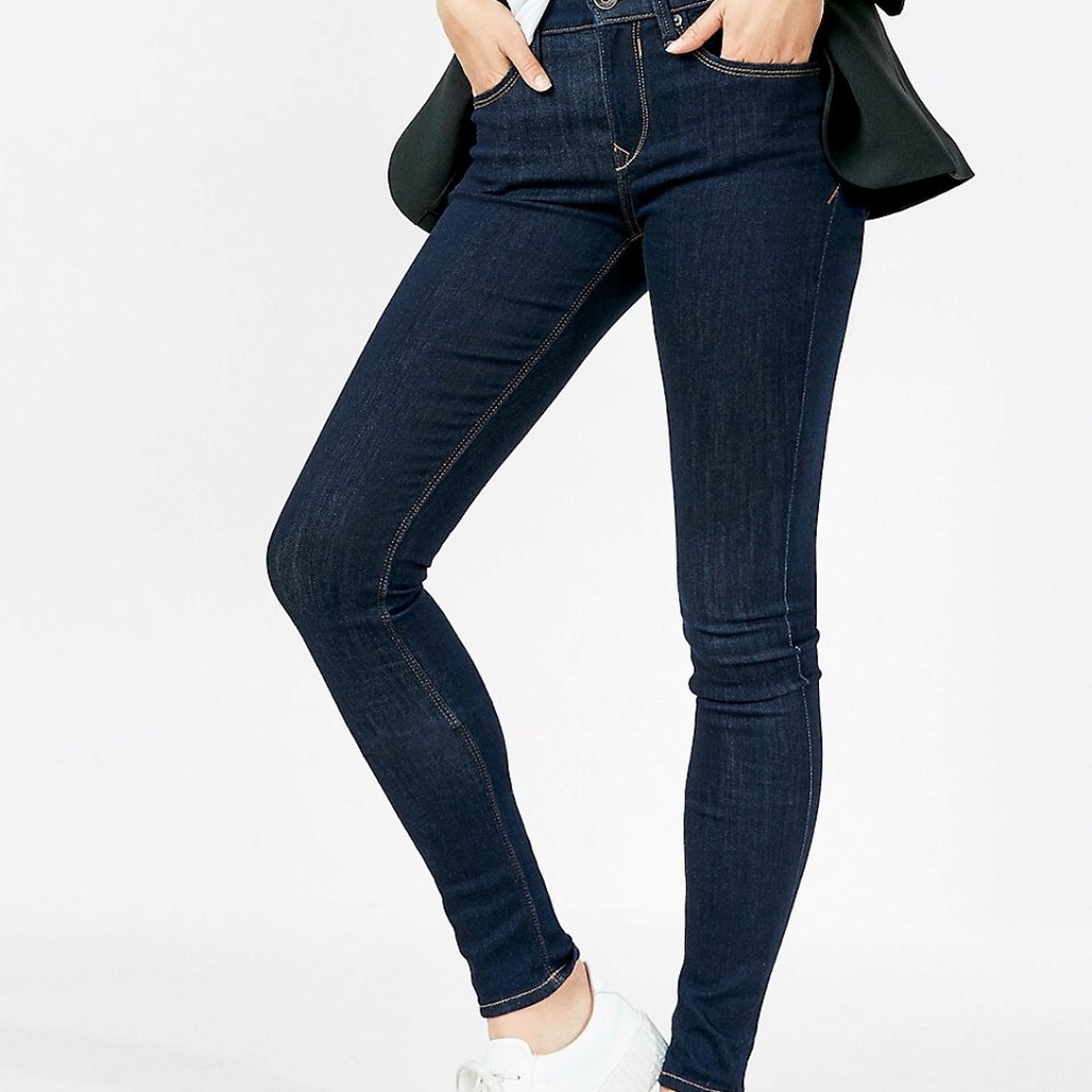 Express Mid Rise Stretch Jean Legging